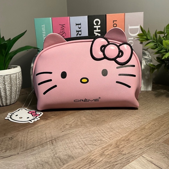 💗 Pink Hello Kitty Crème’ Beauty Cosmetic Bag - Picture 3 of 7
